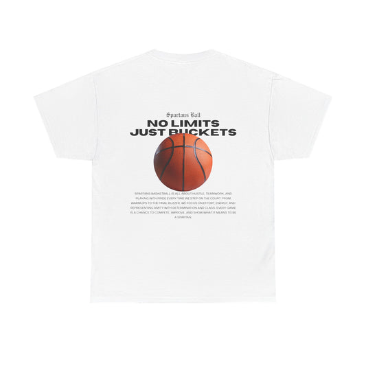 Basketball Tee "No Limits Just Buckets" – Athletic Graphic T-Shirt