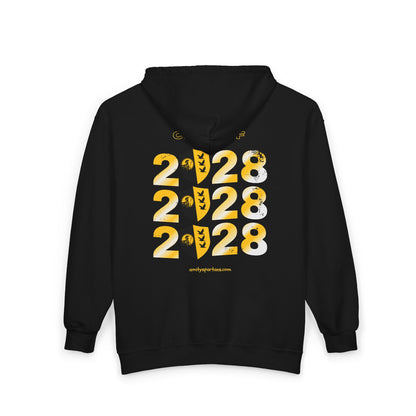 Class of 2028 Zip Hoodie — Graduation 2028 Senior Full-Zip Sweatshirt