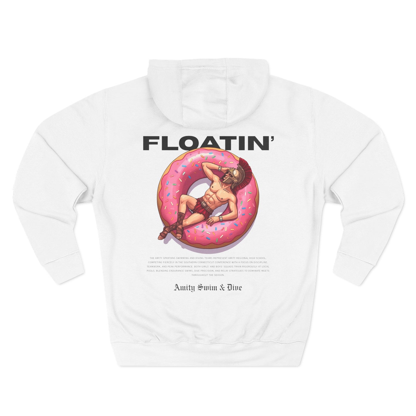 Floatin' Spartan Hoodie — Relaxed Swim & Dive Fleece Pullover
