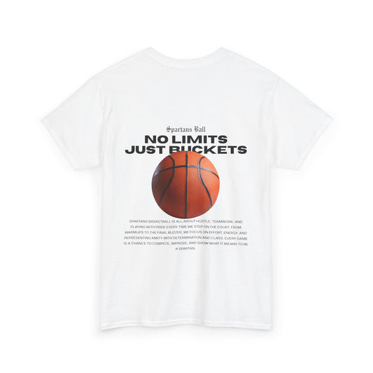 Basketball Tee "No Limits Just Buckets" – Athletic Graphic T-Shirt